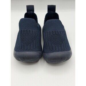 First Steps Stepping Stones Toddler Knit Slip On Shoes Navy Blue Size 5